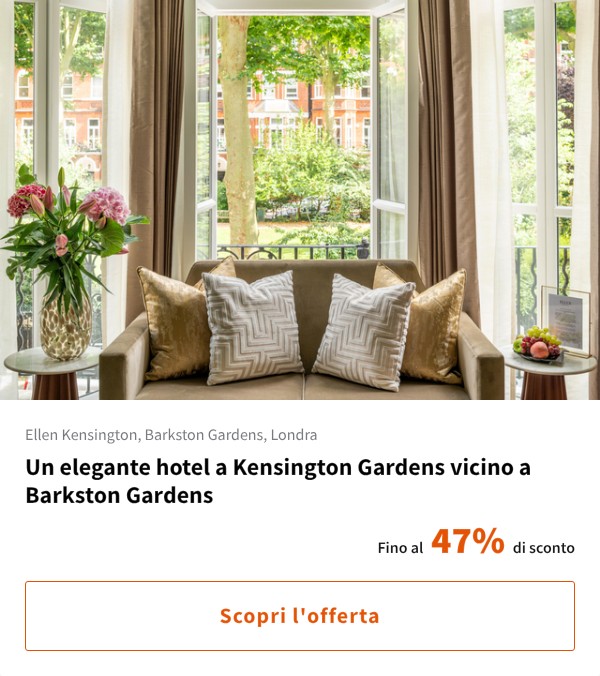 Un elegante hotel a Kensington Gardens vicino a Barkston Gardens