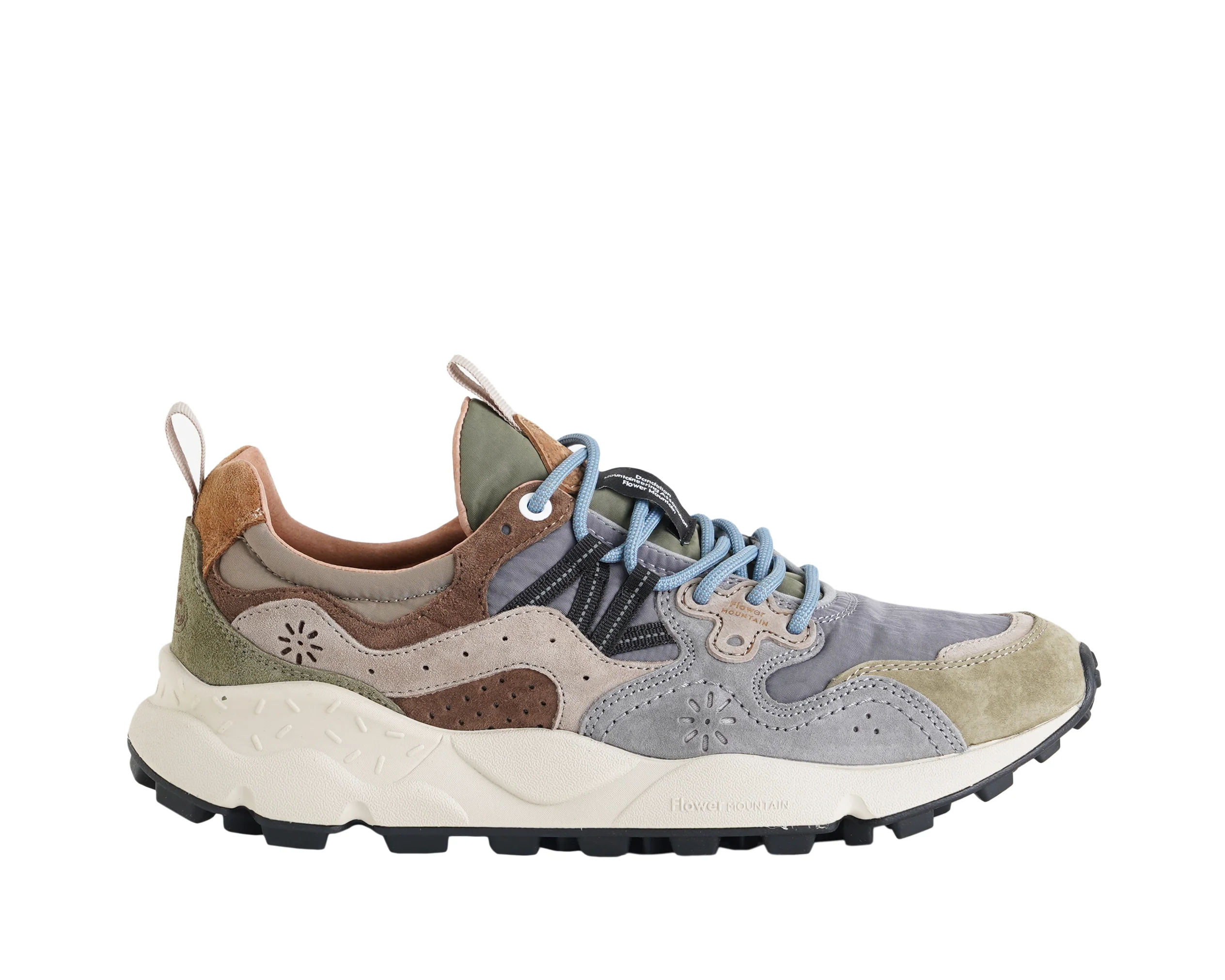 Image of Snakers FLOWER MOUNTAIN Yamano 3 Man 2017816-01-1F84 Military-Grey-Light Brown Uomo