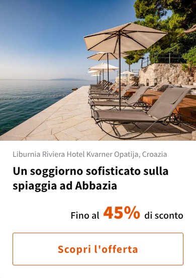Un soggiorno sofisticato sulla spiaggia ad Abbazia