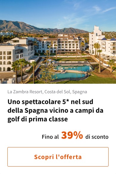 Uno spettacolare 5* nel sud della Spagna vicino a campi da golf di prima classe