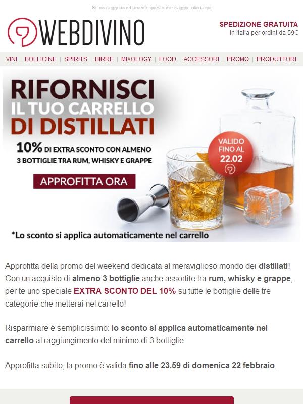 -10% su Rum, Whisky e Grappe 🔥 Scopri come ottenerlo!