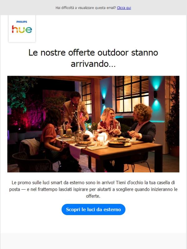 In arrivo… Offerte sull’illuminazione da spazio esterno!