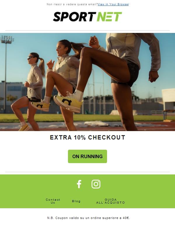 🏃‍♂️ Extra 10% --> On Running!