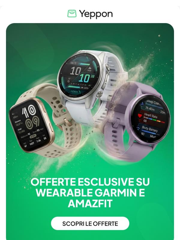 Grandi offerte su Garmin e Amazfit