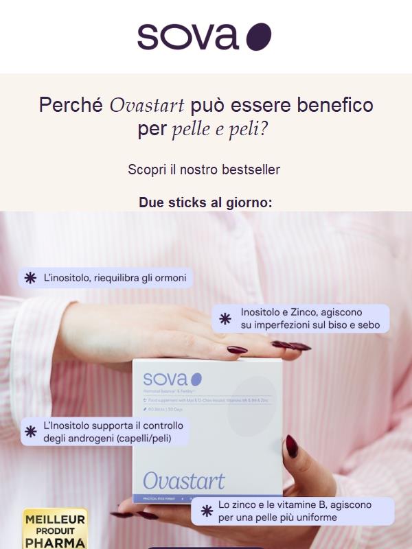 Ovastart, un supporto mirato per pelle impura e presenza di peli superflui. 💜