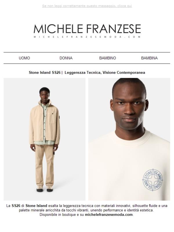 Stone Island SS26 |  Leggerezza Tecnica, Visione Contemporanea