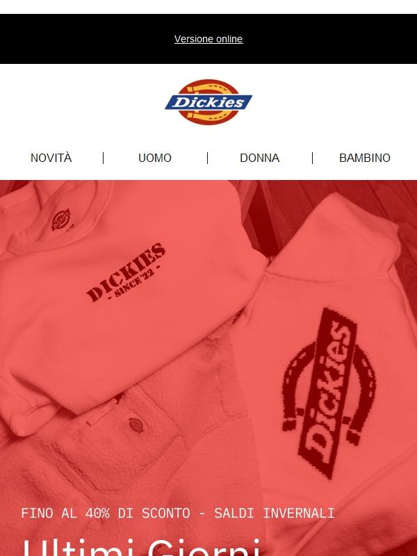 Fino al 40% di sconto - ultima possibilità! 📣