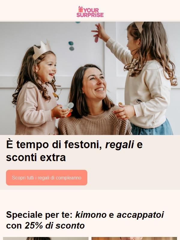 🎂 Rendi un compleanno ancora più speciale