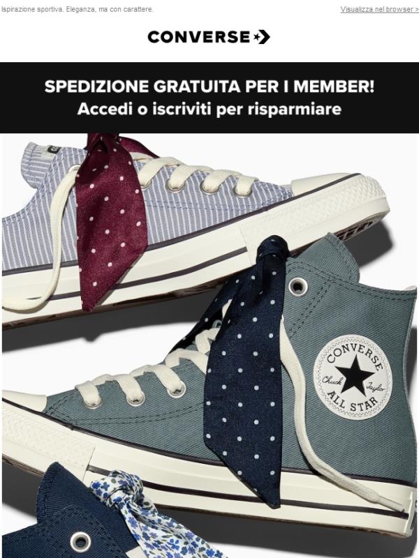 Nuovi nastri in raso per le tue Chuck