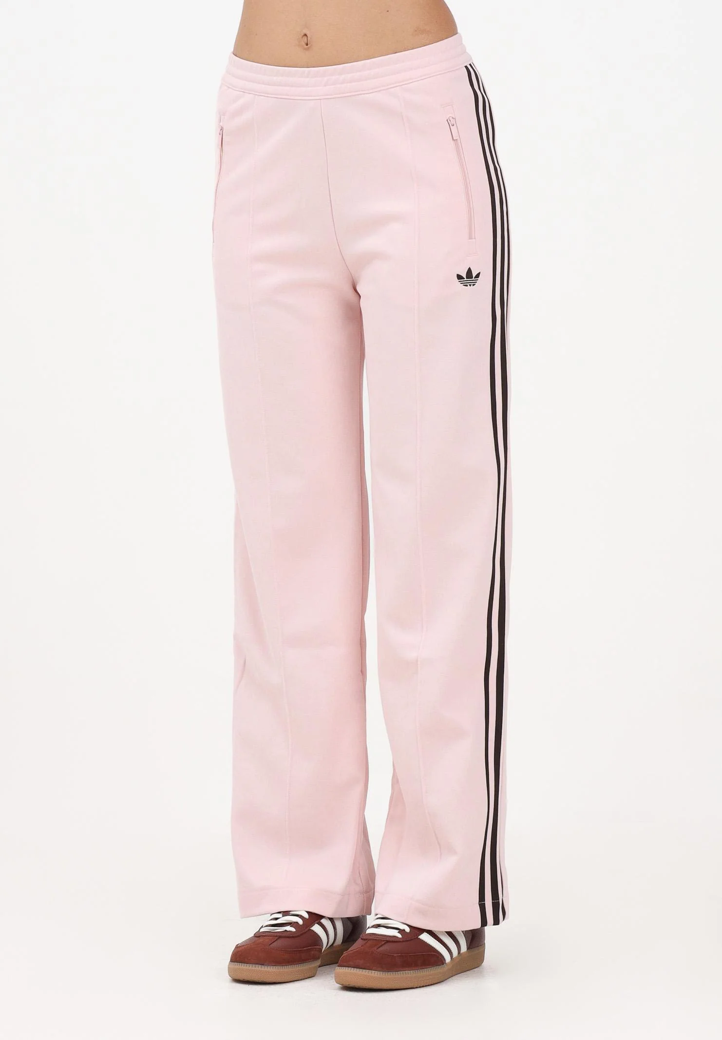 Image of ADIDAS ORIGINALS Pantalone sportivo Adicolor rosa e marrone da donna