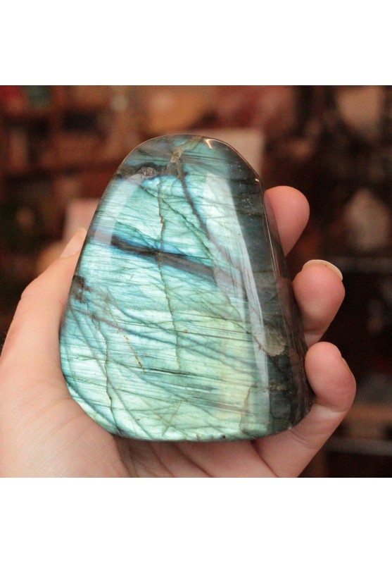 Image of LABRADORITE del Madagascar Riflessi Blu Verde Collezionismo 420gr