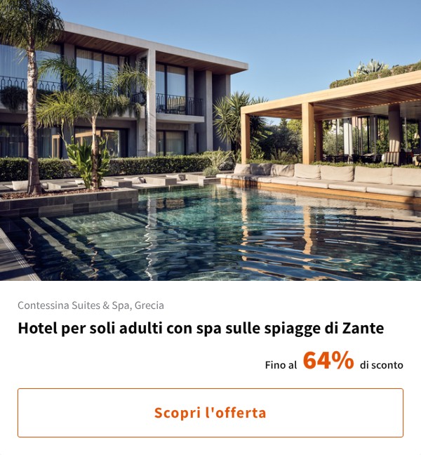 Hotel per soli adulti con spa sulle spiagge di Zante