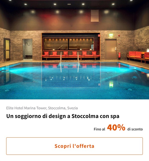 Un soggiorno di design a Stoccolma con spa