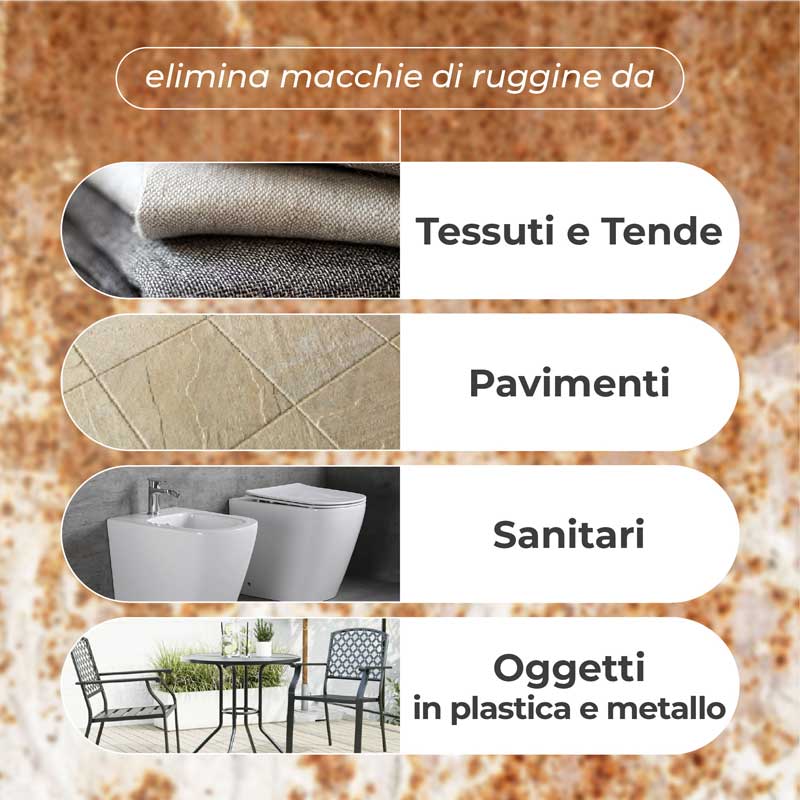Prodotto contro le macchie di ruggine