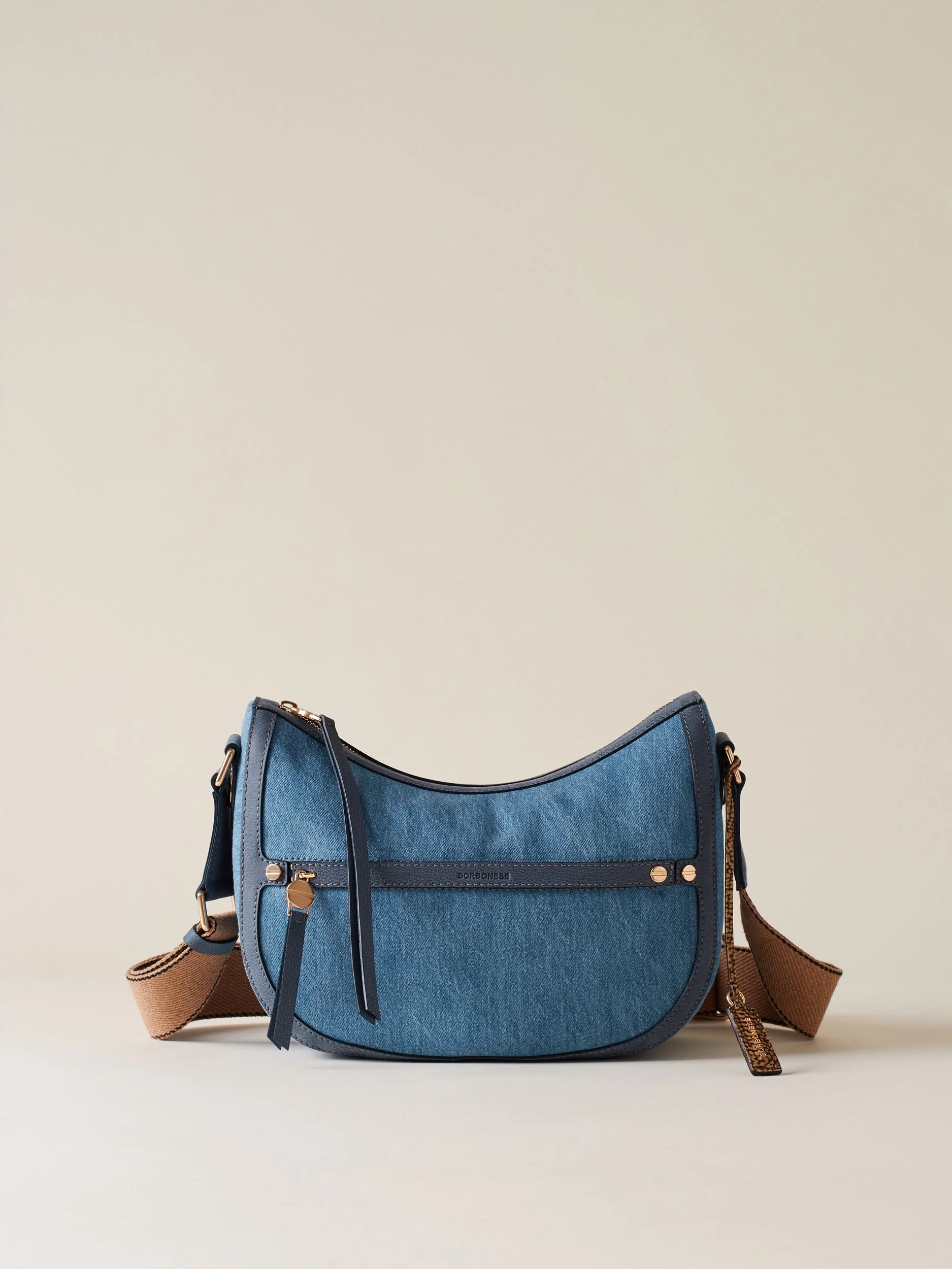 LUNA BAG SMALL Denim shoulder bag