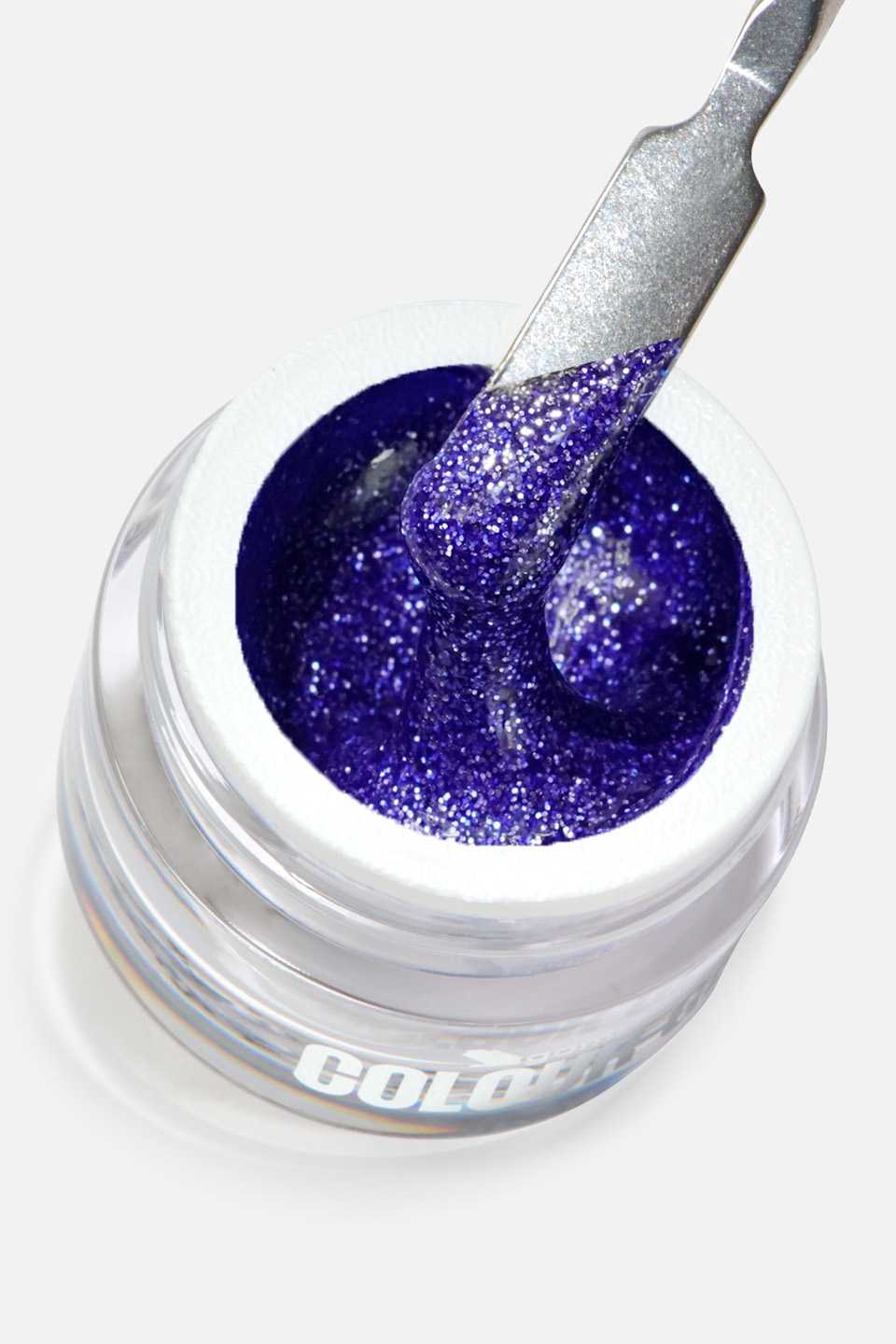 Image of Gel UV colorato viola glitter Giove 5 g