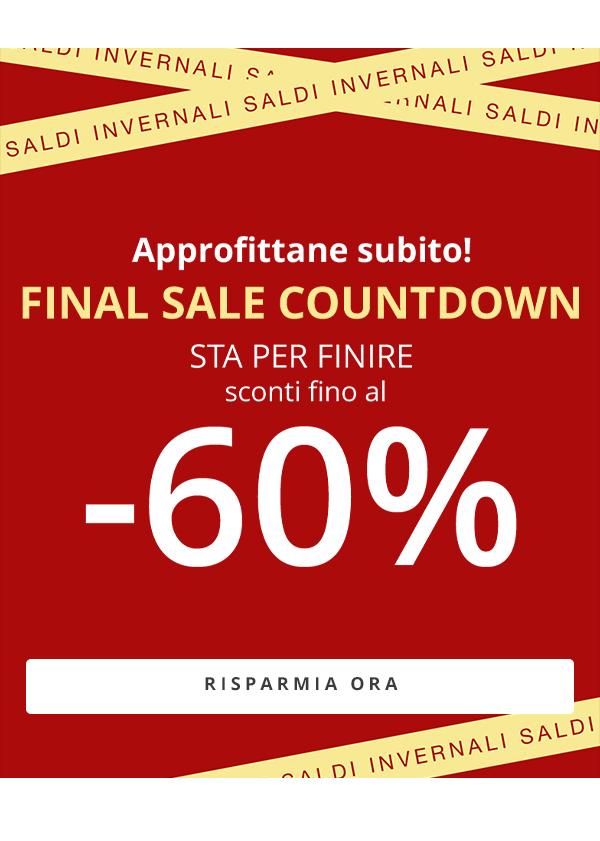 Saldi invernali sconti fino al 60%