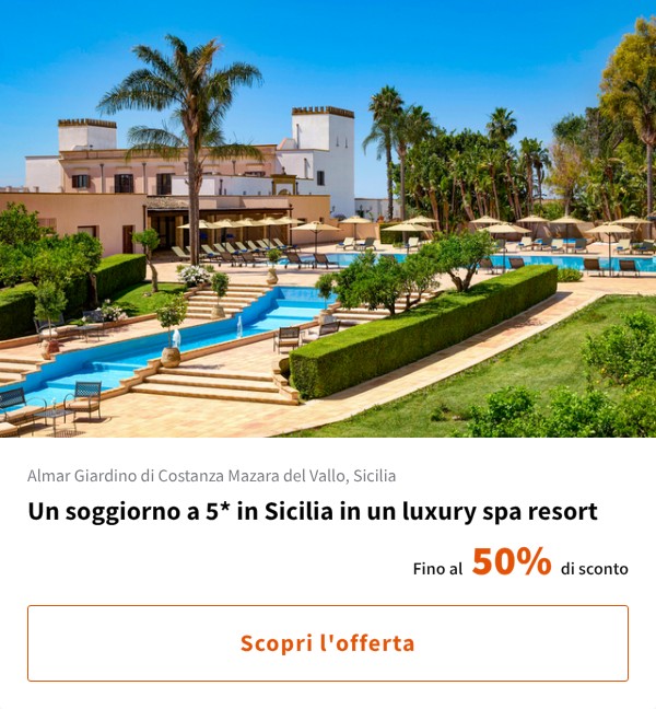 Un soggiorno a 5* in Sicilia in un luxury spa resort
