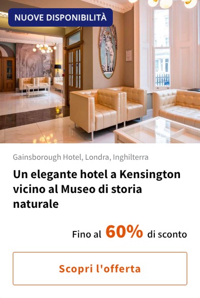 Un elegante hotel a Kensington vicino al Museo di storia naturale
