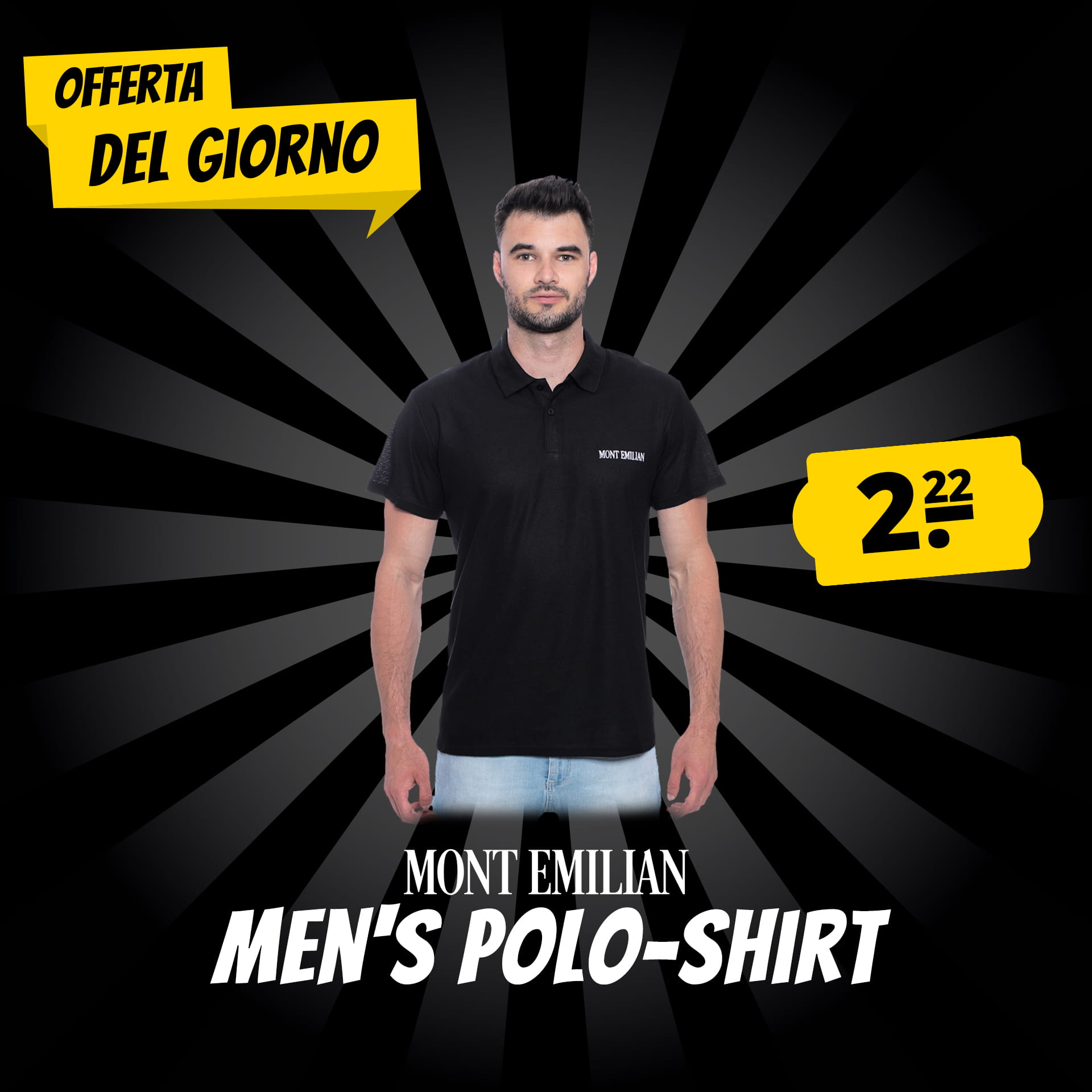 mont emilian caen uomo polo basic