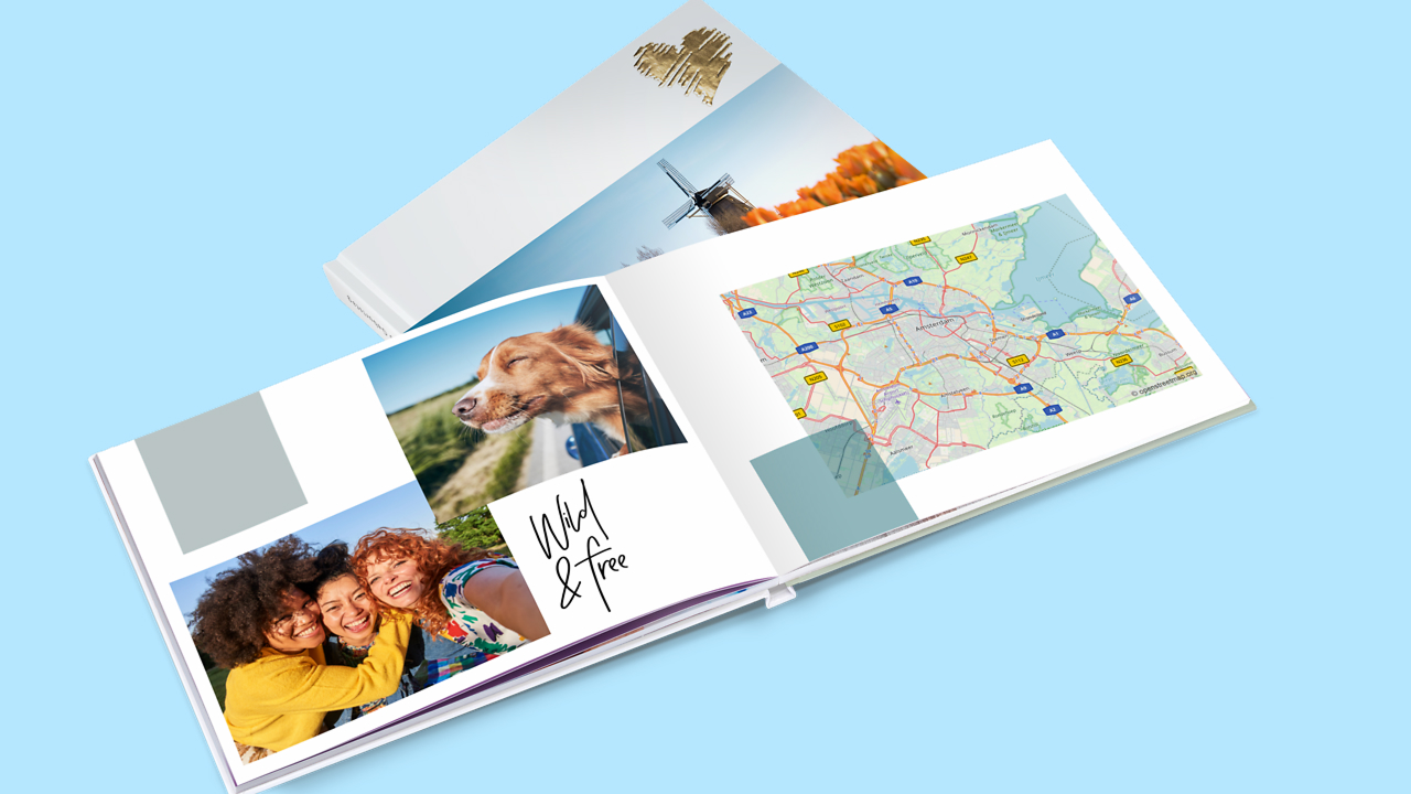 Fotolibro Pixum con mappe e foto