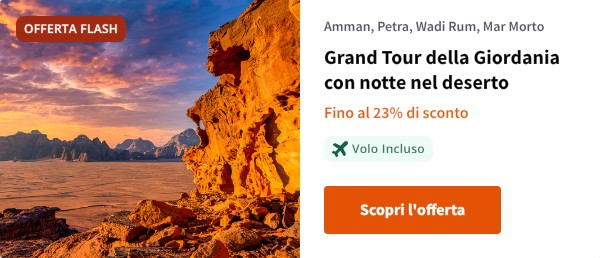 Grand Tour della Giordania con notte nel deserto