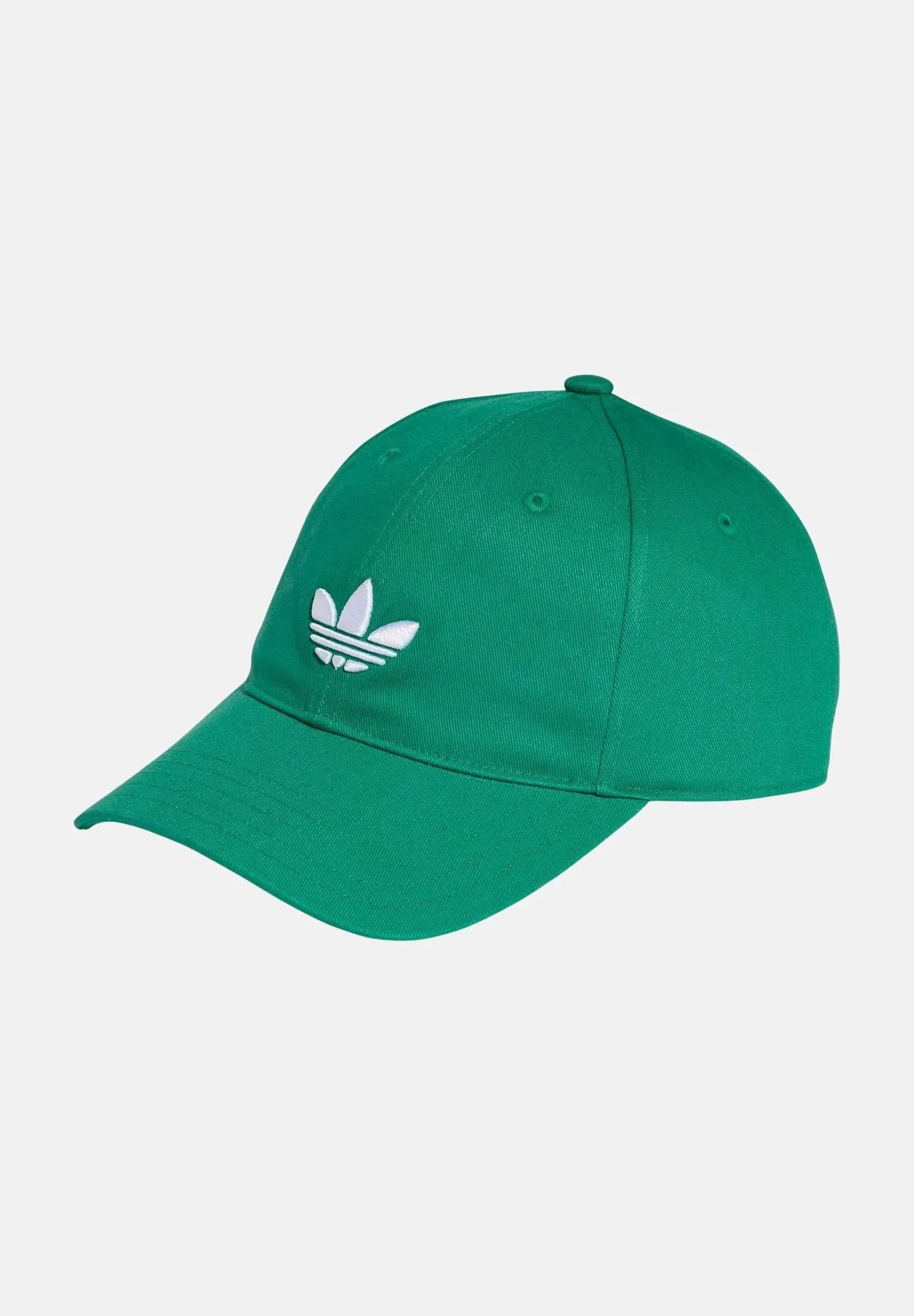 Image of ADIDAS ORIGINALS Cappello con visiera Adicolor Classic Trefoil verde per uomo e donna