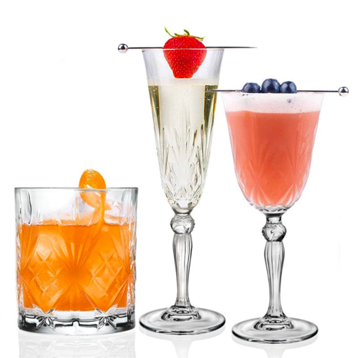 RCR Cristalleria Italiana Melodia Goblet & Glass Set - Set 18 Pieces