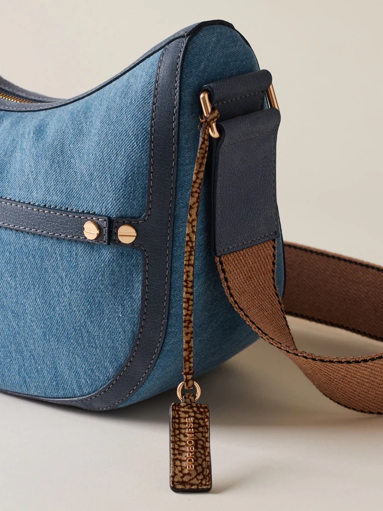 LUNA BAG SMALL Denim shoulder bag