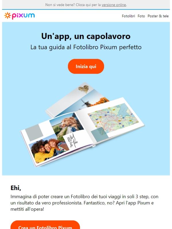 💙 Fotolibro Pixum: 3 step, 1 effetto Wow!