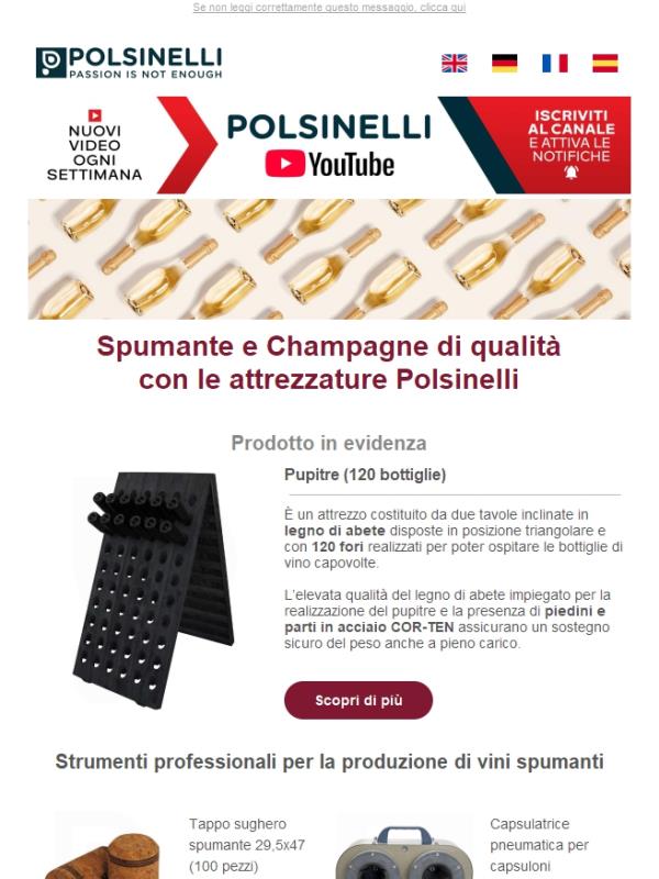 Spumante: producilo con Polsinelli 🥂