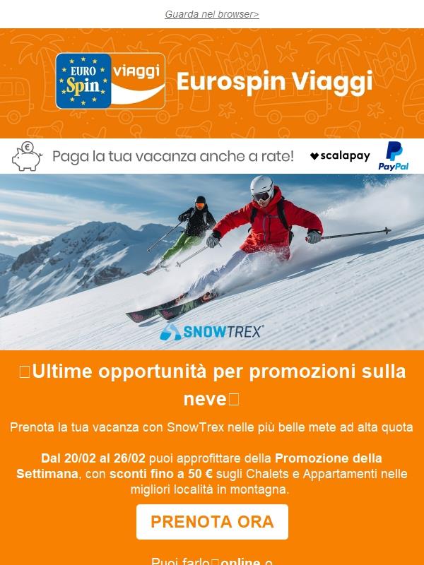🏂Sconti ad alta quota con Snowtrex