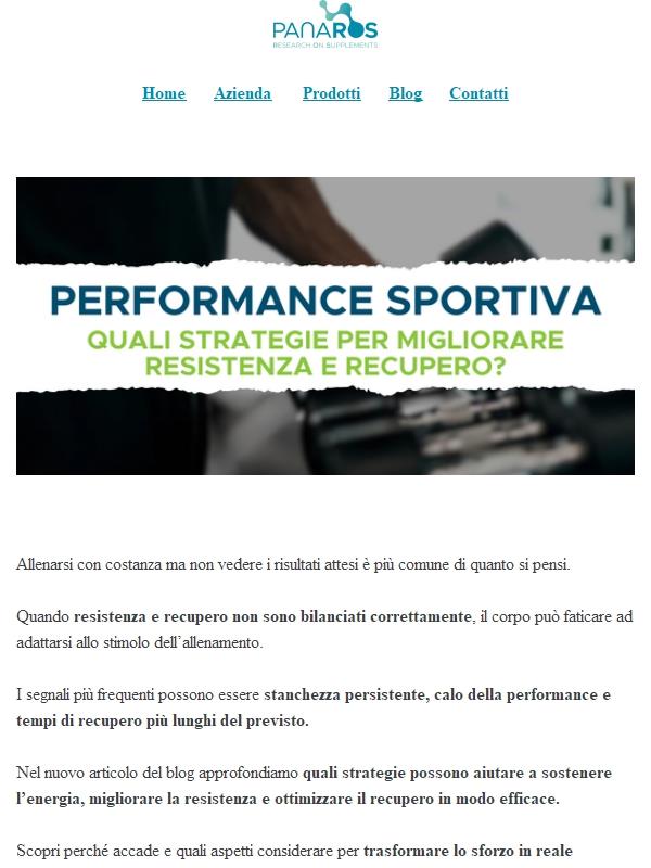 Come migliorare la performace sportiva?