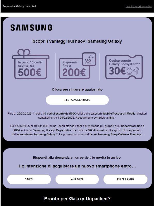 ⌛ Affrettati! Prova a vincere 500€