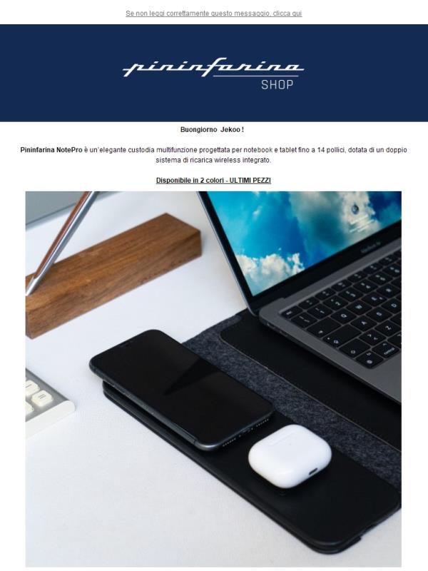 Pininfarina NOTEPRO - Ultimi pezzi disponibili