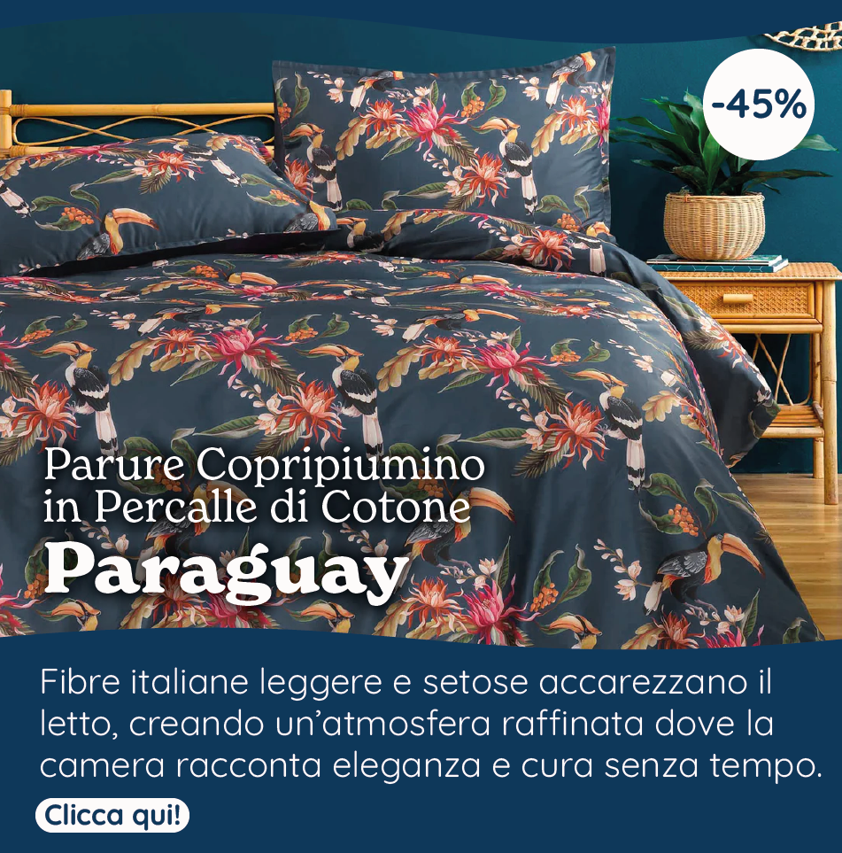 Parure Copripiumino in Percalle di Cotone - Paraguay