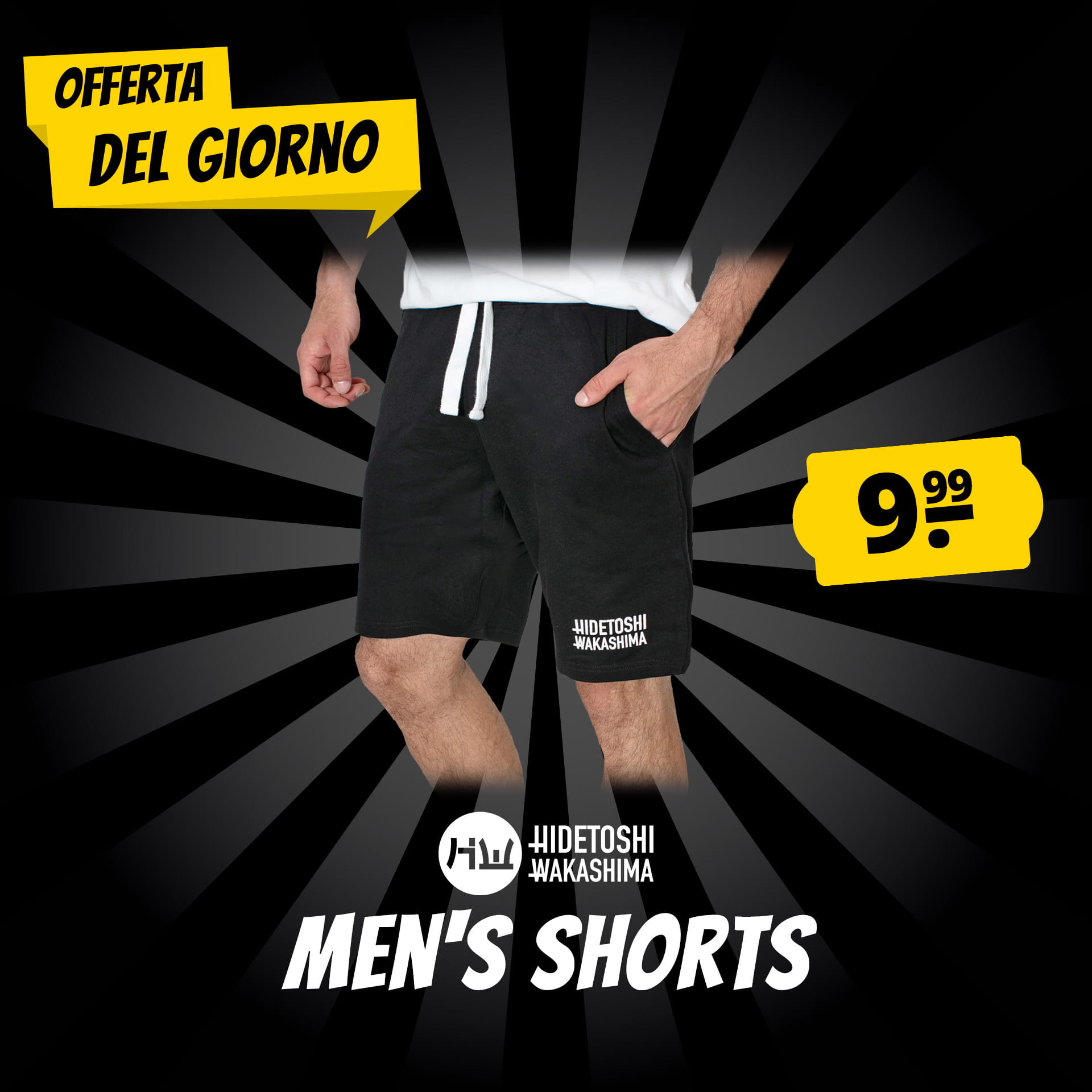 hidetoshi wakashima 1st uomo pantaloncini oversized