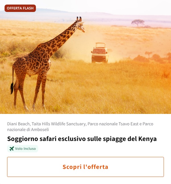 Soggiorno safari esclusivo sulle spiagge del Kenya