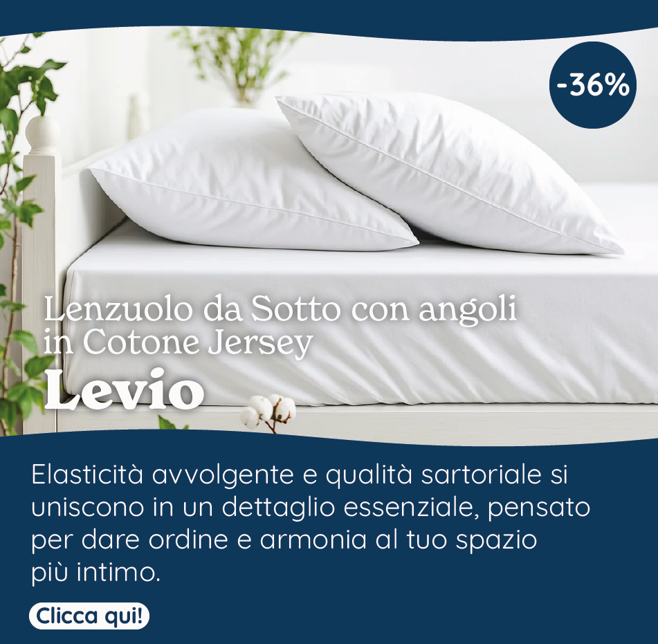 Lenzuolo da Sotto con angoli in Cotone Jersey - Levio