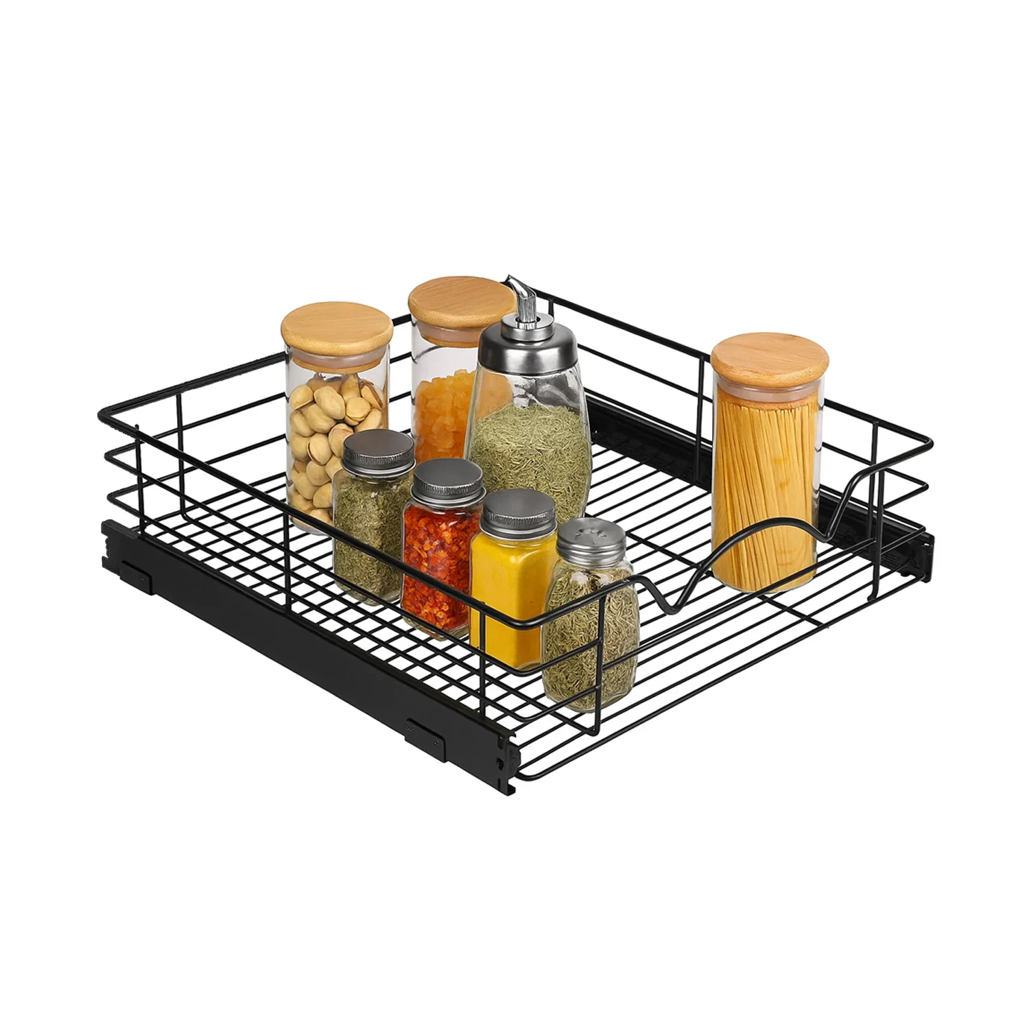 Image of Cestello Estraibile Cucina per Dispensa e Sottolavello in Metallo