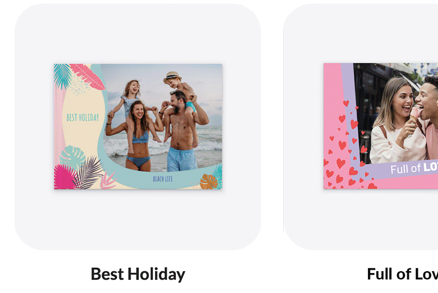 Le grafiche a disposizione sono tantissime, scegli quella che racconta meglio il vostro legame