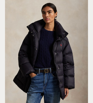 giacca-in-piumino-nero-intrecciato