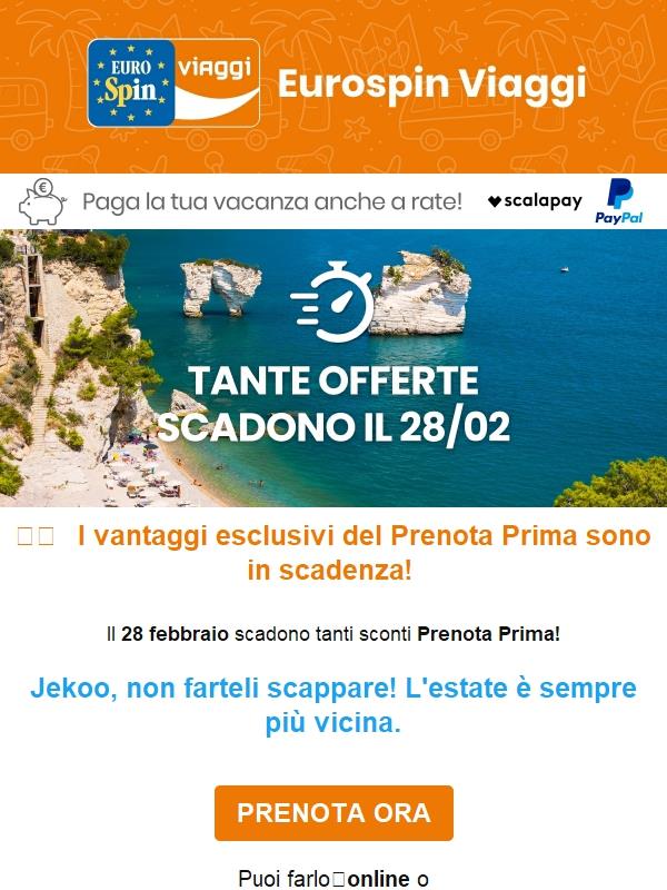 🏖️I vantaggi del Prenota Prima stanno per scadere