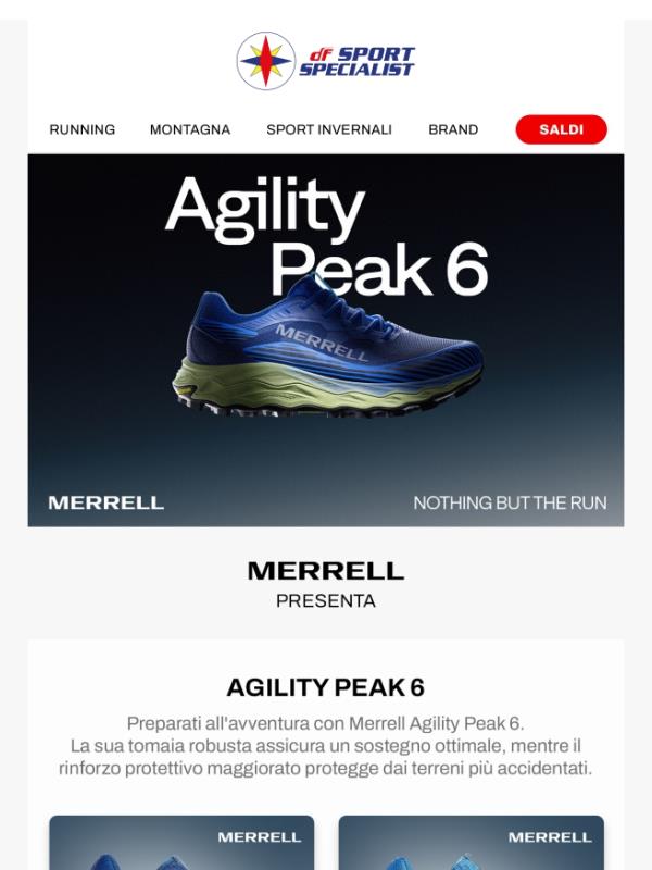 Nuove Merrell Agility Peak 6 ⛰️🏃
