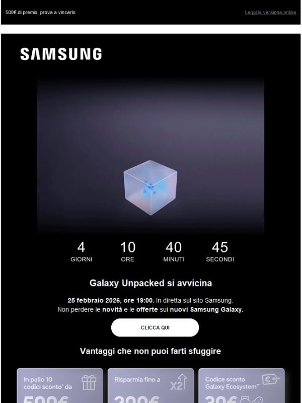 Pronto per Galaxy Unpacked? 👀