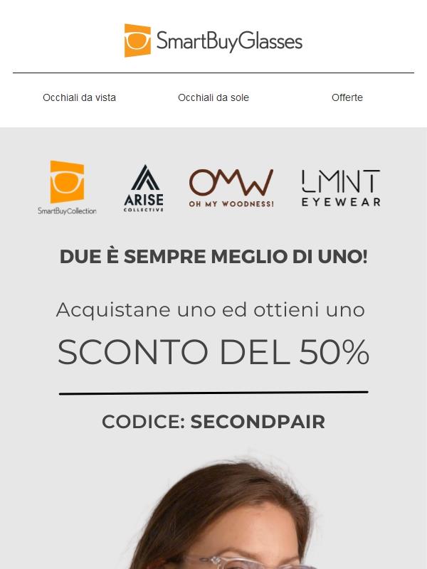 Comprane una, la seconda al -50 %