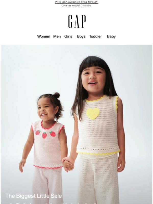 40% off kids' styles + more ways to save up to 50%