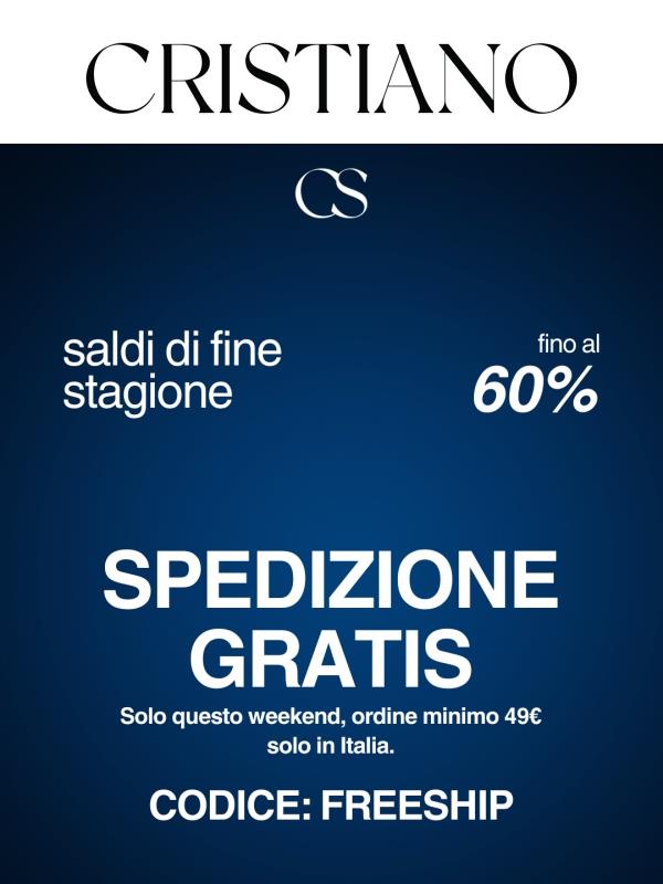 Weekend con spedizione gratuita ✨