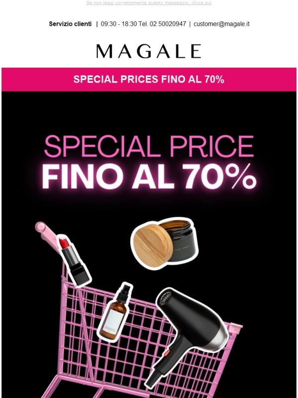 💖 Beauty lovers, è il vostro momento! Fino al -70% di sconto solo su magale.it ✨