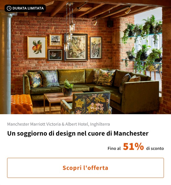 Un soggiorno di design nel cuore di Manchester